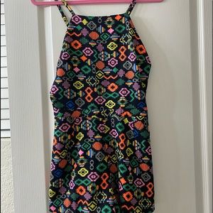 aztec halter top romper